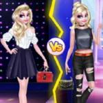 Elsa Long Hair Vs Short Hair Fashion
